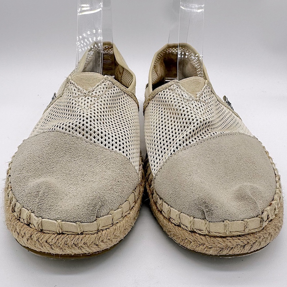 TOMS Classic Mesh Slip On Espadrille Flats Beige Womens 8.5‎ Casual - Picture 4 of 13
